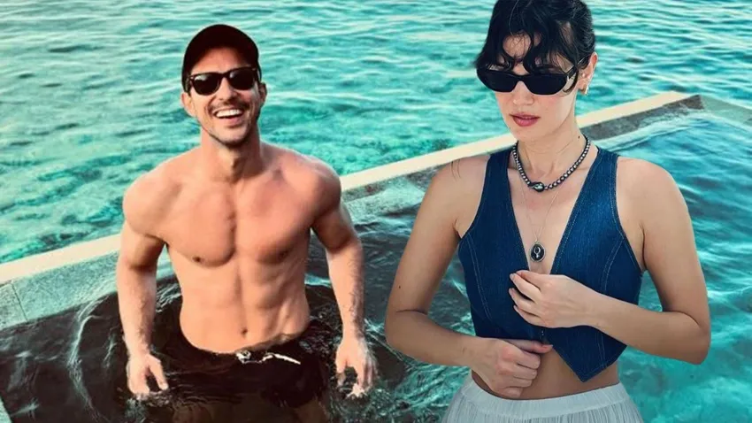 Pınar Deniz ile Kaan Yıldırım Maldivler’de aşk tazeledi! Çiftin tatil pozları sosyal medyayı salladı