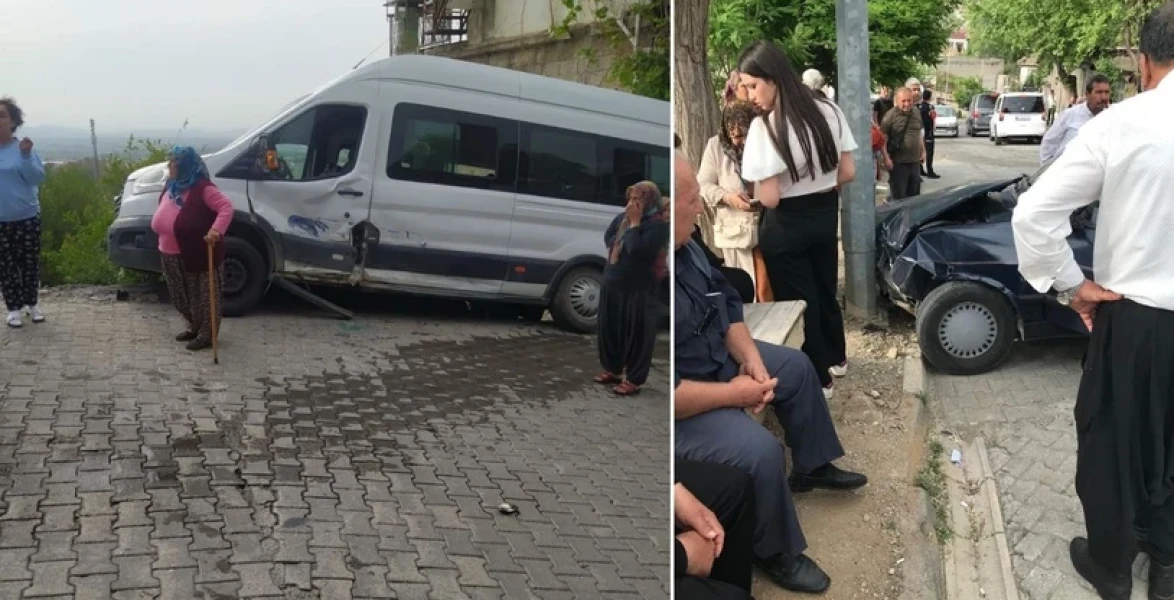 Osmaniye'de öğrenci servisi ile otomobil çarpıştı; 9'u öğrenci 11 yaralı