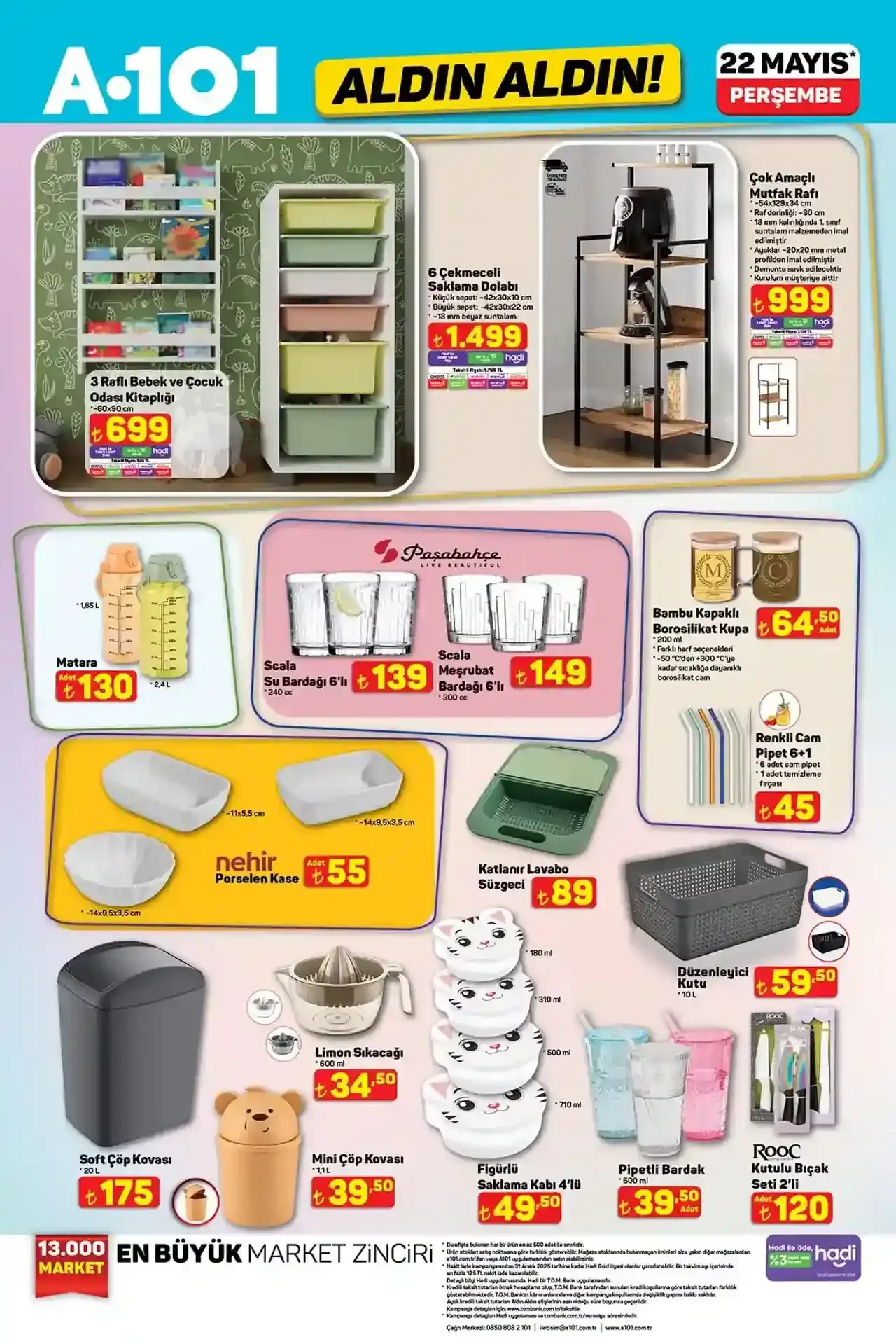 A101 Marketleri, 22 Mayıs 2025 Perşembe Günü Satışa Sunacağı Aktüel Ürünleri Duyurdu! 2
