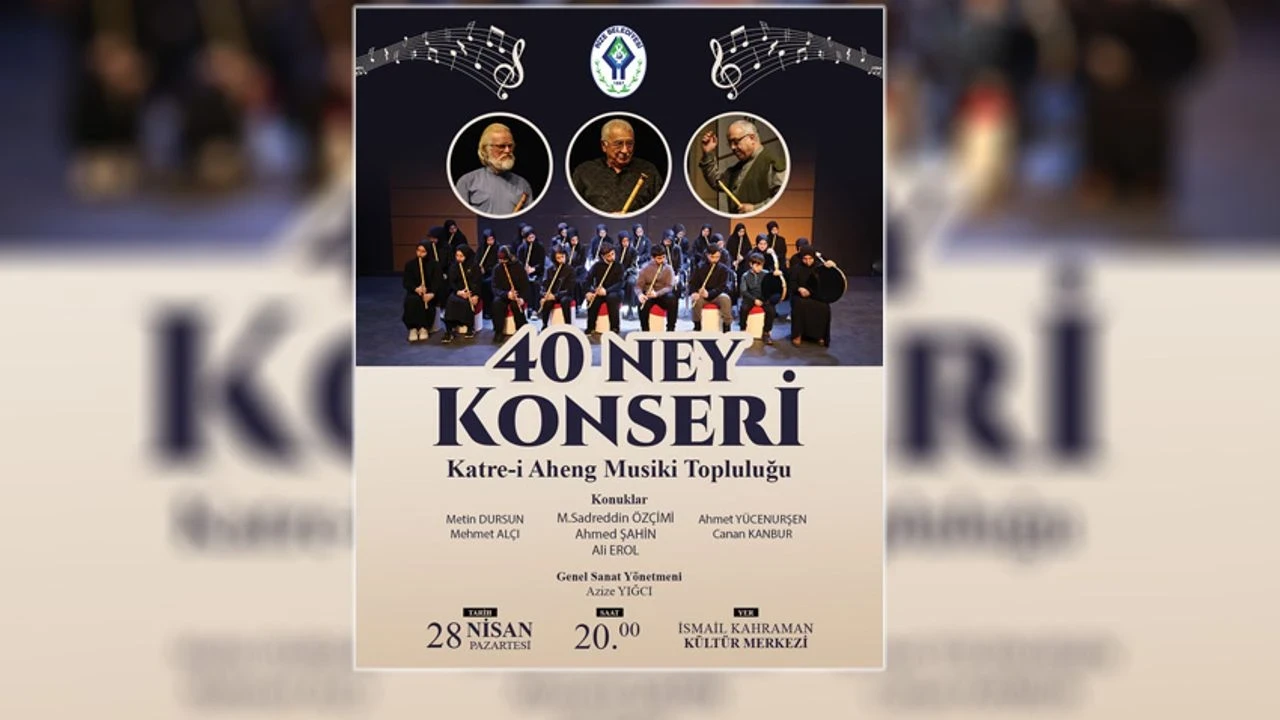 Rize’de 40 Neyin Büyülü Ezgisiyle Manevi Bir Akşam
