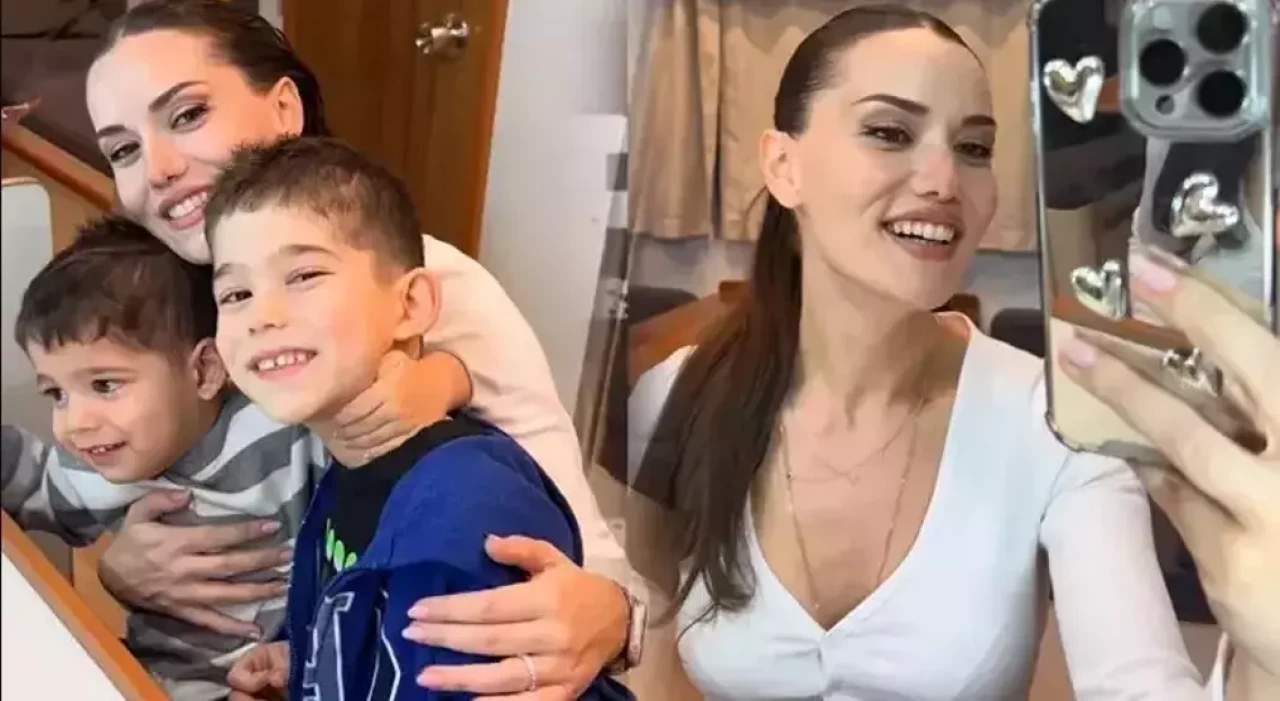 Fahriye Evcen'den yeni Instagram paylaşımı! İşte oğulları Kerem ve Karan'ın son hali