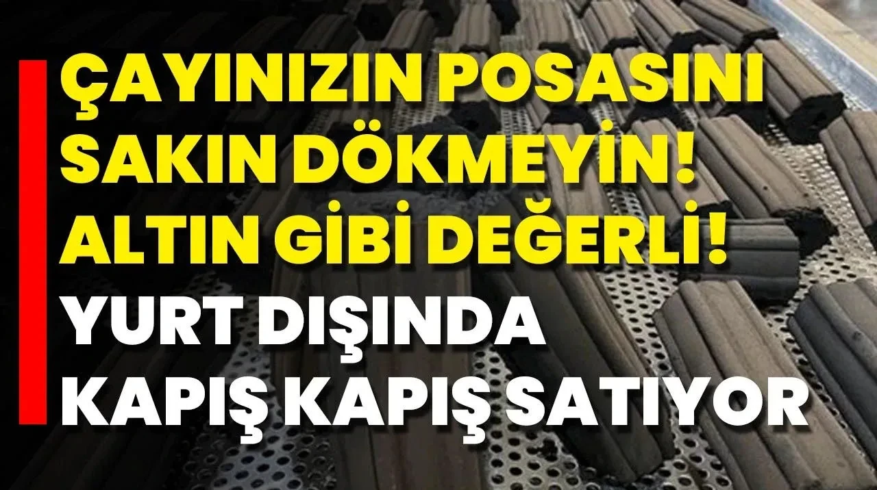 Çayınızın Posasını Sakın Dökmeyin! Altın Gibi Değerli! Yurt Dışında Kapış Kapış Satıyor