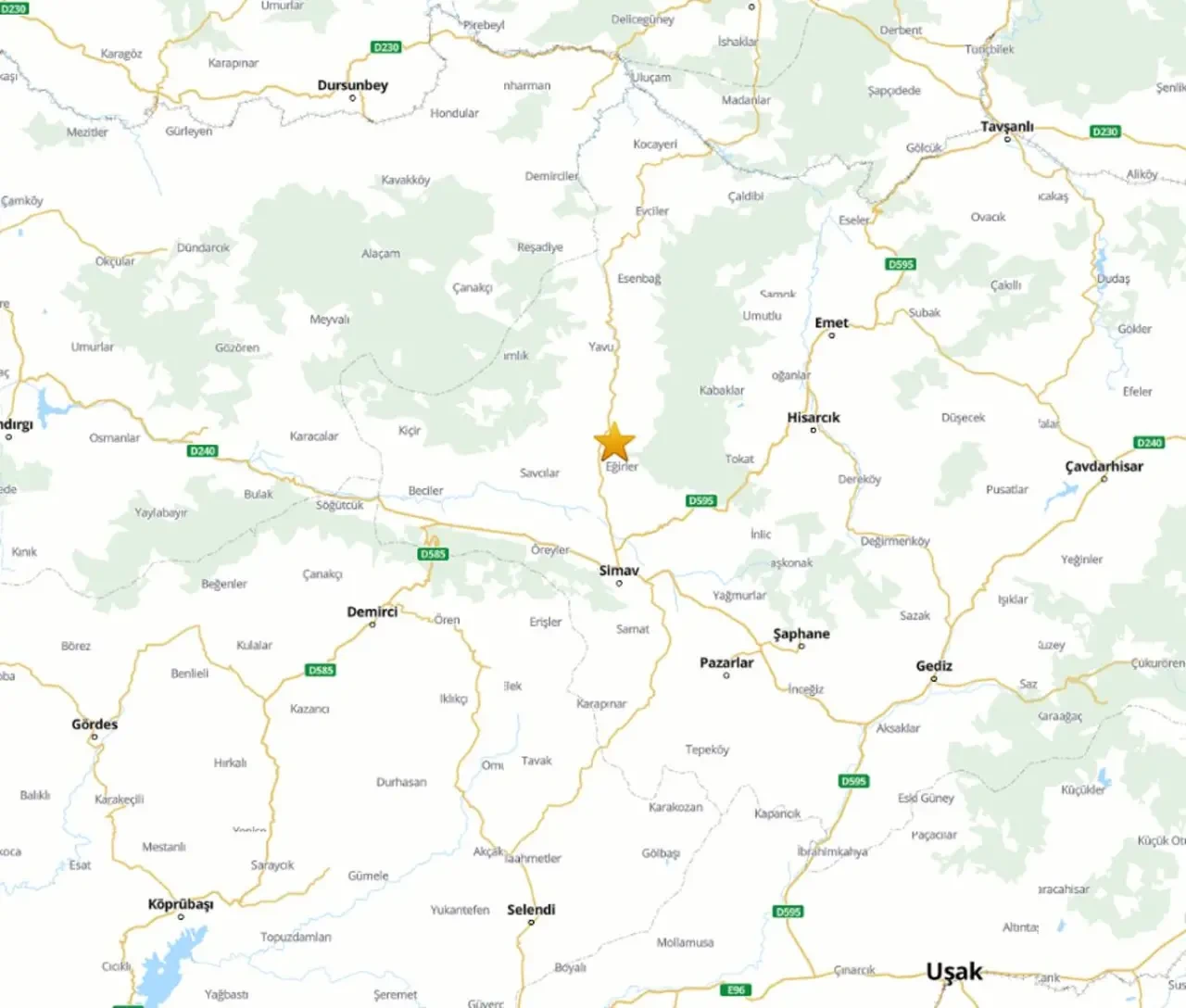 Kütahya'da peş peşe deprem
