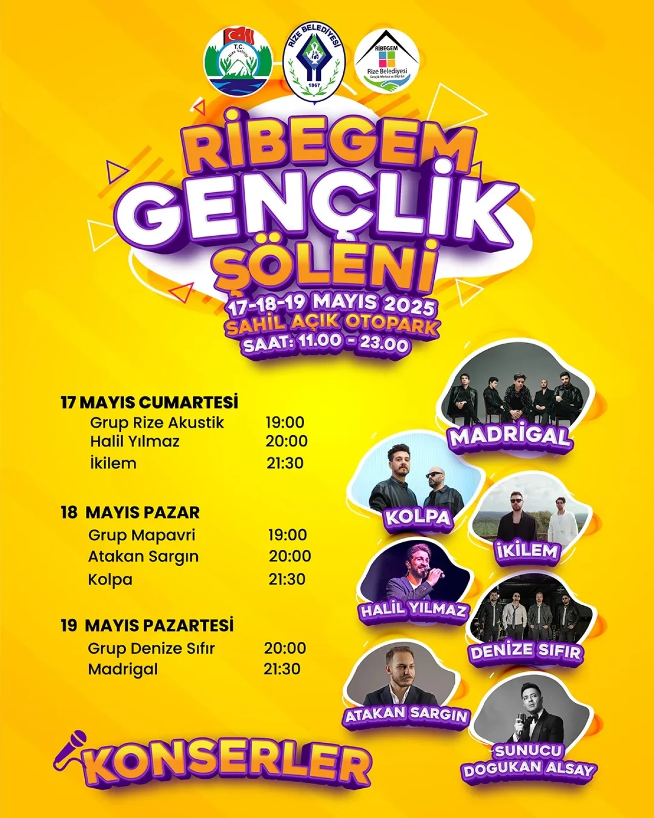 RİZE’DE GENÇLİK COŞKUSU: RİBEGEM GENÇLİK ŞÖLENİ BAŞLIYOR