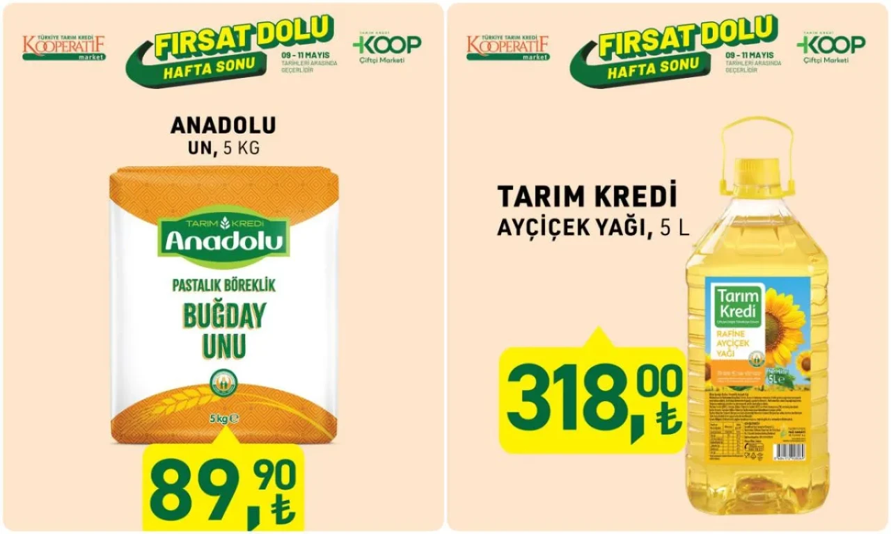 Tarım Kredi'den Bayram Fırsatı: 5 Litrelik Ayçiçek Yağlarında İki Günlük İndirim Dönemi!