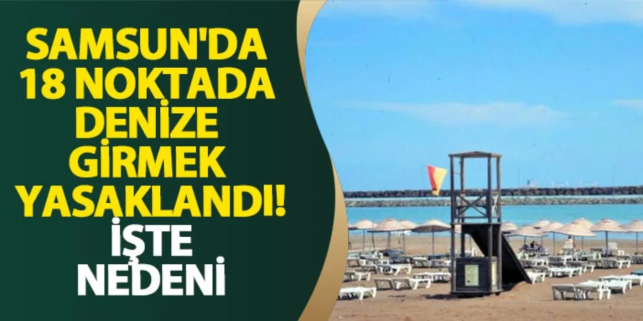 Samsun'da 10 resmi yüzme alanı belirlendi, 18 bölgede denize girmek yasaklandı!