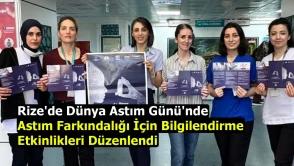 Rize'de Dünya Astım Günü'nde astım farkındalığı için bilgilendirme etkinlikleri düzenlendi