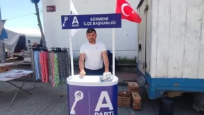 Anahtar Parti, Salı Pazarı'nda üye kayıt çalışmasıyla Sürmene halkıyla buluştu