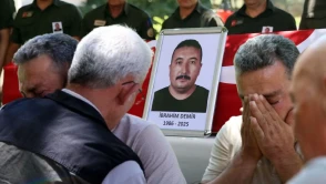 İzmir'deki orman yangınında şehit olan dozer operatörü İbrahim Demir'e veda töreni düzenlendi