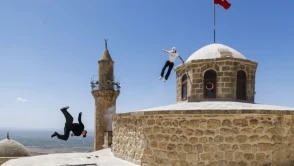 Mardin'de Tarihle Buluşan Parkur: Red Bull Sporcuları Şov Yaptı