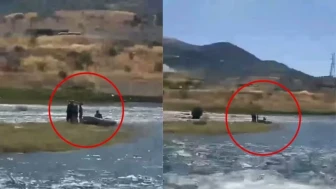 Kahramanmaraş'ta Nehirde Mahsur Kalan 3 Çocuk ve 2 Köpek Kurtarıldı