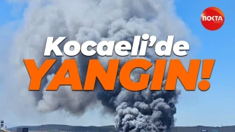 İzmit'te ağaçlık alanda çıkan yangın itfaiye ekiplerince söndürüldü, çöpler sebep oldu