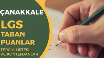 Çanakkale LGS Taban Puanları 2025 – Yüzdelik Dilimler ve Kontenjanlar