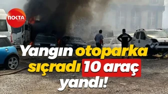 Gebze'de sanayi sitesinde yangın: 10 araç hasar gördü