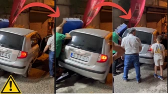 Kahramanmaraş'ta Şekerleme Dükkanı Önünde Kontrolsüz Araç Kazası!