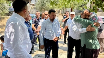 Yarbaşı'nda yangın mağdurlarına destek için ekipler seferber oldu, başkan geçmiş olsun ziyaretinde bulundu