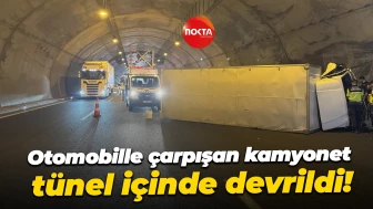 Kuzey Marmara Otoyolu'nda kamyonet devrildi, ulaşım normale döndü