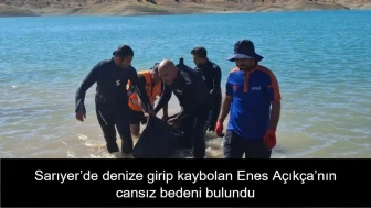 Kısırkaya Plajı'nda kaybolan genç Enes Açıkça'nın cesedi Kilyos'ta bulundu, arama çalışmaları devam ediyor