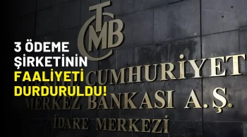 Merkez Bankası, İninal, Aypara ve Pay Fix Şirketlerinin Faaliyetini Durdurdu!