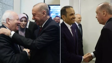 Erdoğan, İİT Dışişleri Bakanları Toplantısı sonrası Katar Başbakanı'nı kabul etti