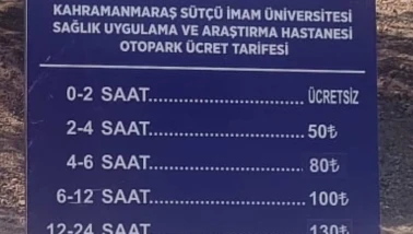 Kahramanmaraş Hastanesinin Otopark Ücretleri Vatandaşları Mağdur Ediyor