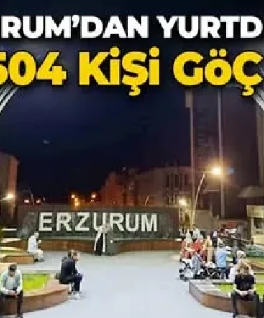 TÜİK 2024 Göç İstatistikleri: Erzurum'dan Yurt Dışına 1,504 Kişi Göç Etti