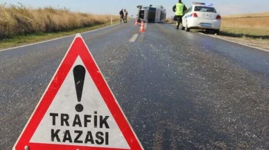 Otomobiliyle saniyeler içerisinde takla attı