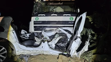 Tır ve otomobilin çarpıştığı kazada sürücü hayatını kaybetti, diğer sürücü yaralı!