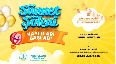 Bitlis Belediyesi’nden Geleneksel Toplu Sünnet Organizasyonu: Kayıtlar Başladı