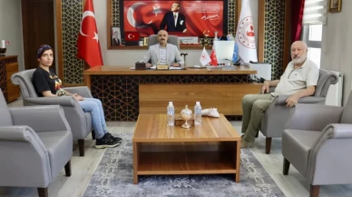 Gevhernik Kalesi Kazı Başkanı Dr. Osman Aytekin’den Ardanuç Kaymakamı Alparslan Sözen’e Ziyaret