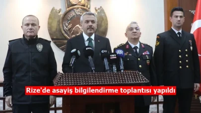 Rize'de asayiş bilgilendirme toplantısı yapıldı