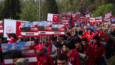 Gelibolu Yarımadası'nda 57. Alay Vefa Yürüyüşü başladı