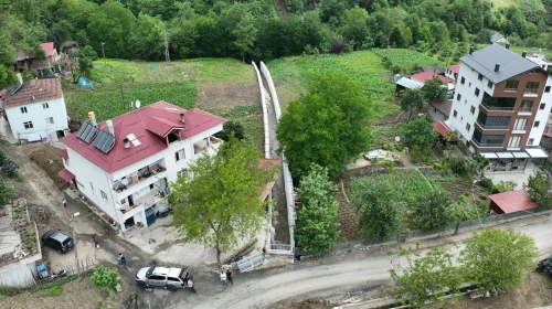 Trabzon'da Acısu'da Taşkın Kontrol Projesi'nde %65 Fiziki Gerçekleşme Sağlandı