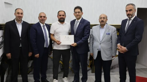 Erzurum Ticaret Borsası’ndan Çat İlçesindeki Üyelere Ziyaret ve Teşekkür Belgesi