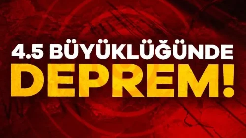 Adana Saimbeyli'de 4.5 büyüklüğünde deprem meydana geldi, olumsuz durum bildirimi yok