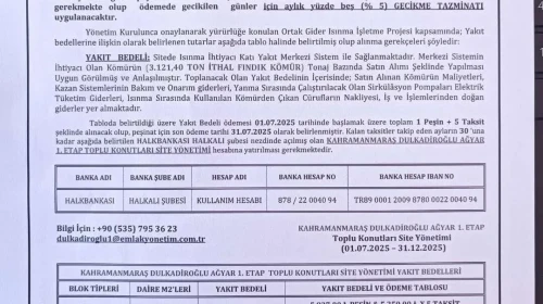 Kahramanmaraş'taki TOKİ Konutları'nda 2025 yakıt bedeli 32 bin TL, vatandaşların tepkisi büyük!