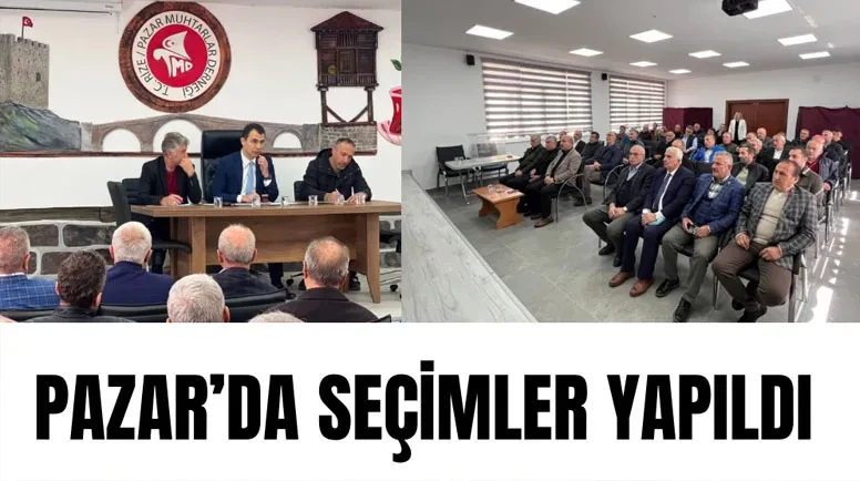 Pazar’da Köylere Hizmet Götürme Birliği Encümen Seçimi Yapıldı