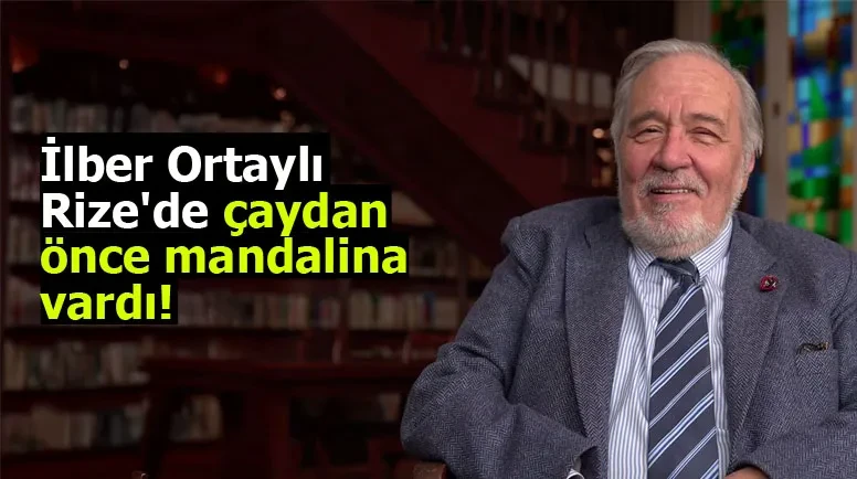 İlber Ortaylı: Rize'de çaydan önce mandalina vardı