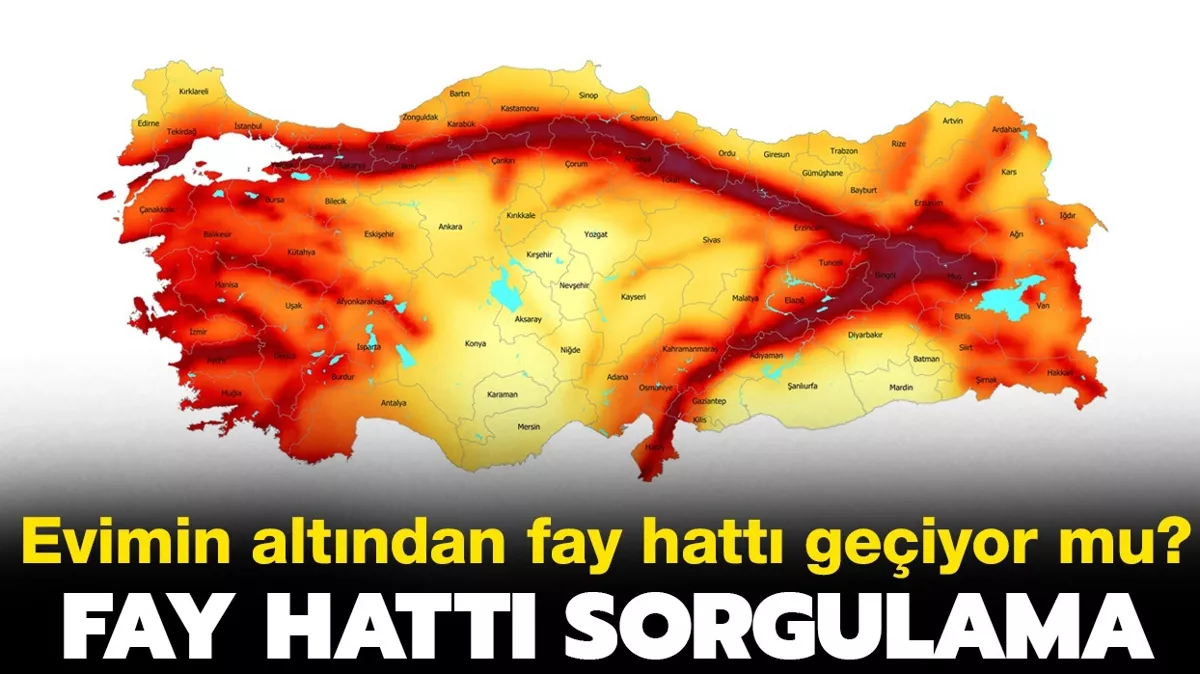 Türkiye fay hattı haritası 2022! Evimin altından fay hattı geçiyor mu? Marmara fay hattı nerede?