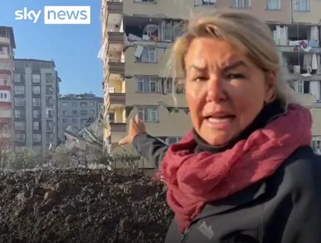 Sky News muhabiri deprem bölgesinden anlattı! Enkazdan sesler geldiğini söyledi... “O binada bağıran insanlar var”