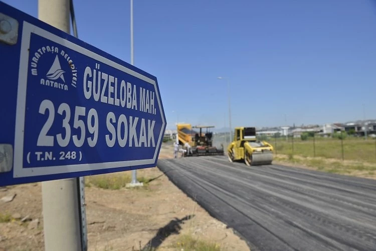 Antalya Güzeloba’ya sıfır asfalt